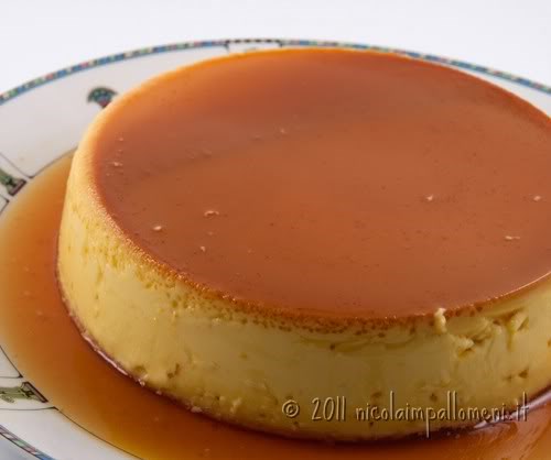 Crème caramel al cioccolato bianco